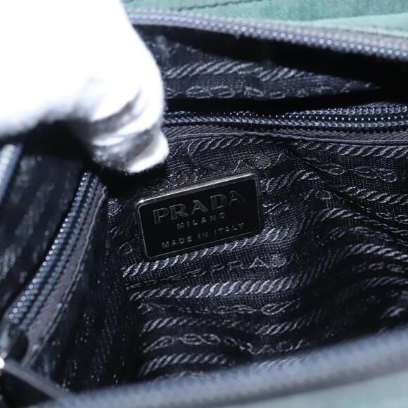 PRADA Hand Bag Nylon Green Auth ti2795 - Picture 10 of 16